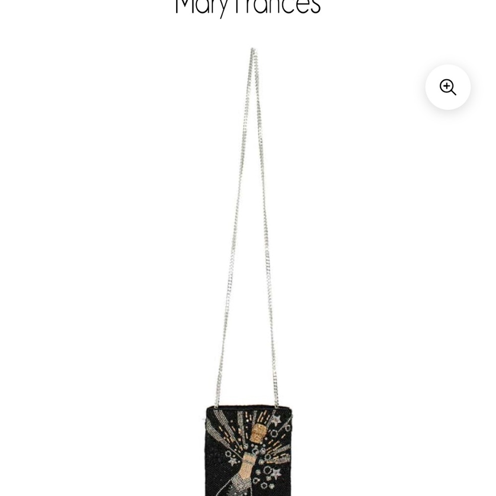 Mary Frances Black and Gold Beaded Crossbody Bag- Bubbly Champagne NWT - Picture 10 of 13